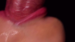 CLOSE UP: BEST Milking Mouth in your DICK! Sucking Cock ASMR, Tongue and Lips BLOWJOB