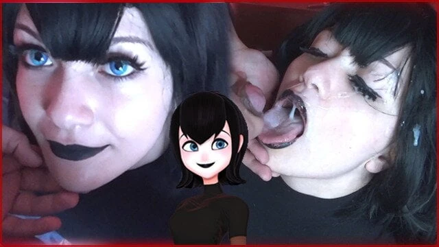 Scorching goth will get a Huge cumshot on face – Mavis Cosplay