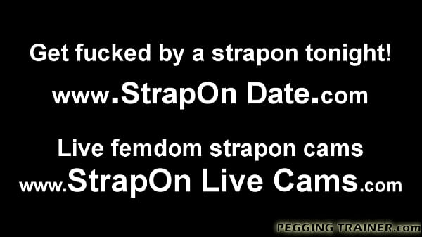 Spread your cheeks and get ready for my strapon