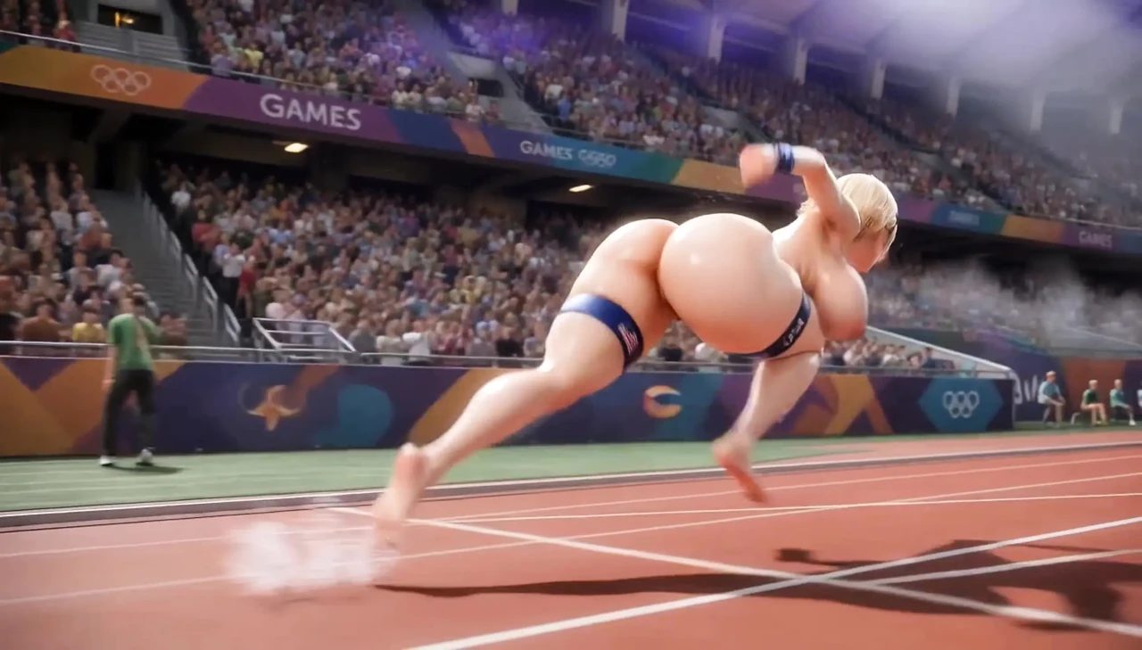 Olympic Intercourse Champion 3D  Blonde Teen Huge Tits Ass Exercise Fuck