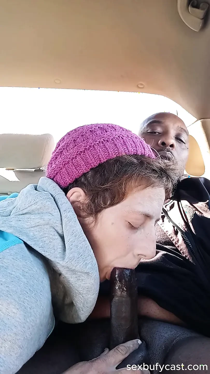 Dirty street whore is drinking my cum for breakfast. MILF