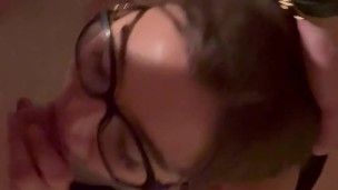 Amateur Girl Gives Sloppy Blowjob