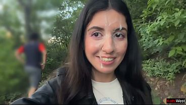 Loopy Cumwalk in Public Park Filled with Individuals – Public Blowjob Flashing Upskirt