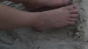 Feet in the sand