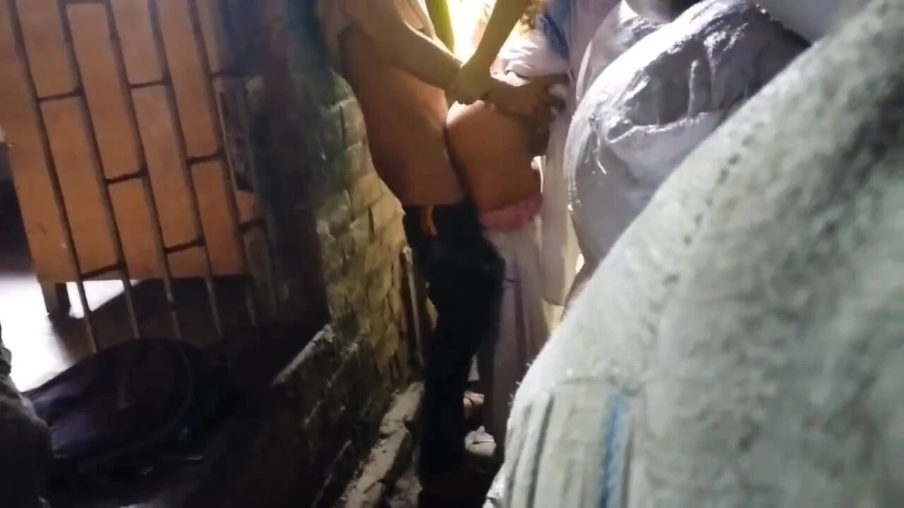 Real village college student doing fuck in alone space