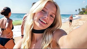 Cute Teen Gangbanged by migrants in Malaga – AI Interactive Video