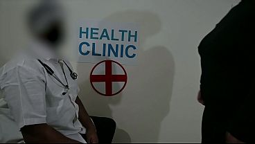 Doctor having fun with patient