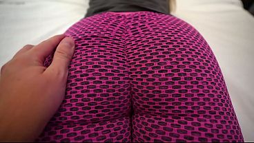 Those yoga pants hug that big ass so tight – it makes me want to fuck it